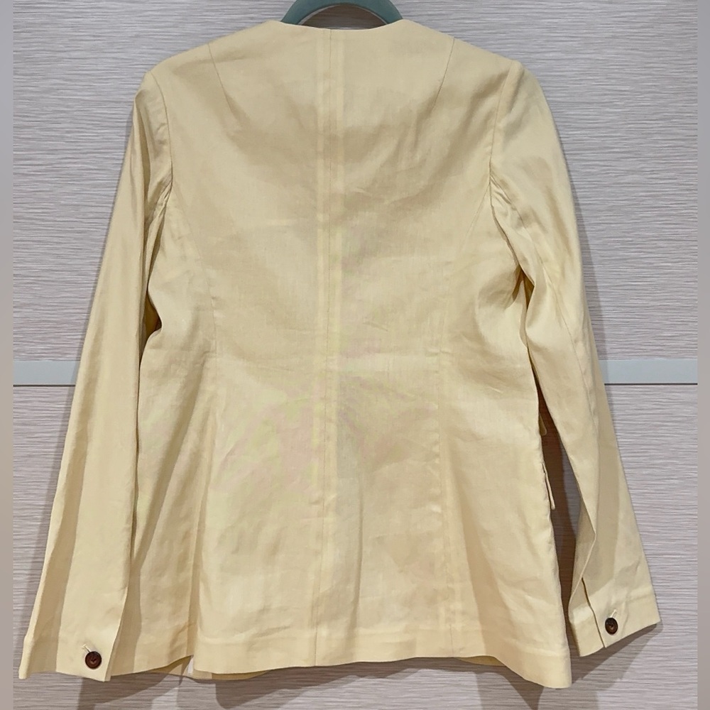 NWT $528 Rag & Bone Roslyn Linen Blend Blazer In Light Tan In Sz. 4 - Picture 3 of 13